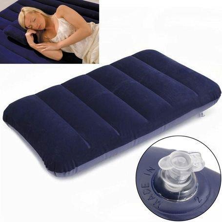 0510 Velvet Air Inflatable Travel Pillow (Blue) - SkyShopy 0510 Velvet Air Inflatable Travel Pillow (Blue) - SkyShopy